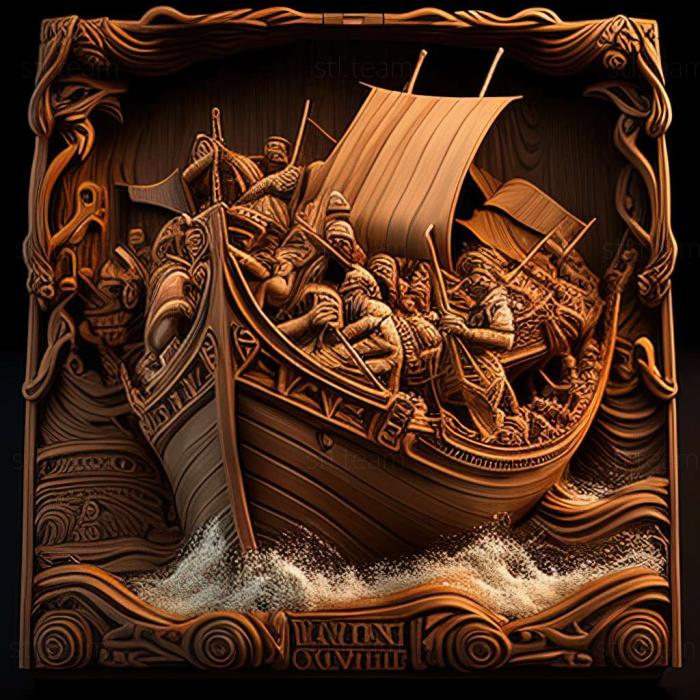 3D model Medieval Total War  Viking Invasion game (STL)